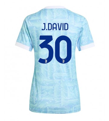 Juventus Jonathan David #30 Udebanetrøje Dame 2025-26 Kort ærmer
